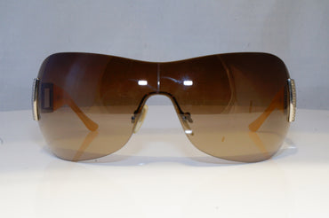 BVLGARI Womens Diamante Designer Sunglasses Silver Shield 6010-B 102/13 19470