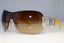 BVLGARI Womens Diamante Designer Sunglasses Silver Shield 6010-B 102/13 19470
