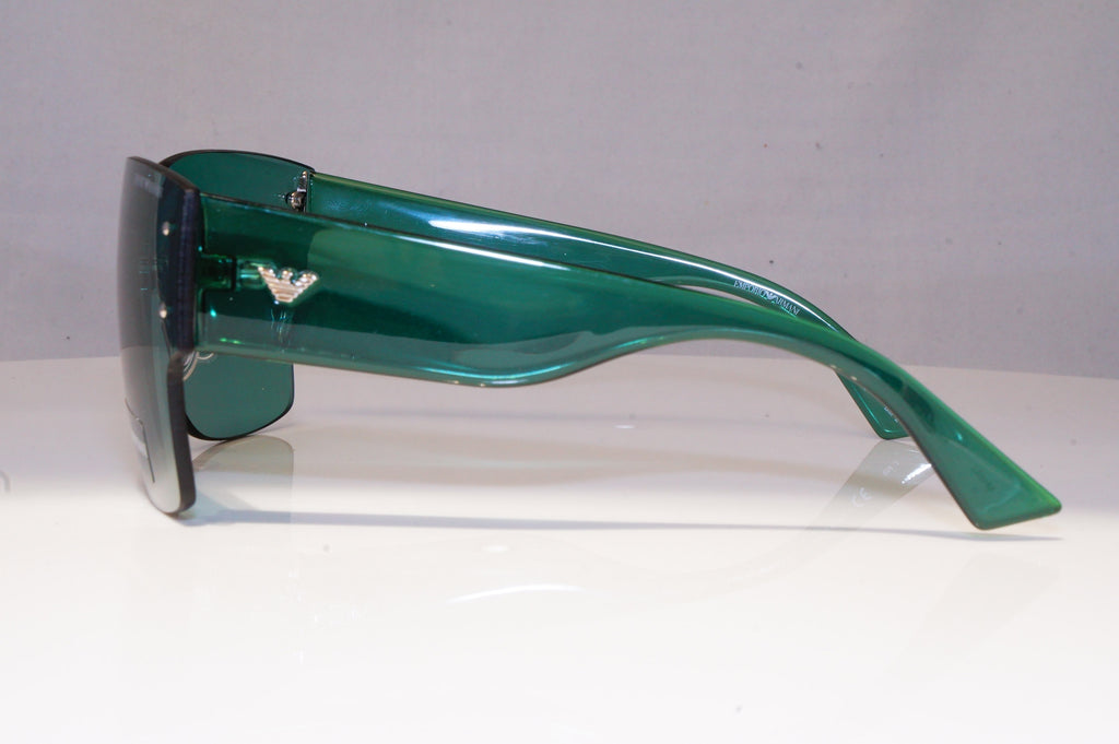 EMPORIO ARMANI Womens Designer Sunglasses Green Shield NEW EA 9894 MH6HJ 20550
