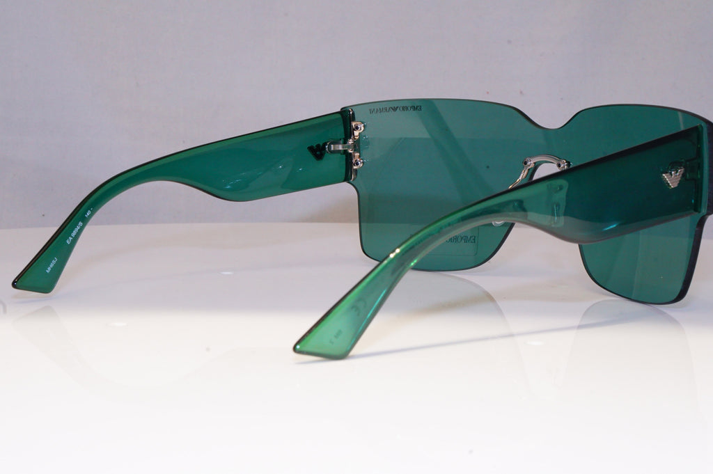 EMPORIO ARMANI Womens Designer Sunglasses Green Shield NEW EA 9894 MH6HJ 20550