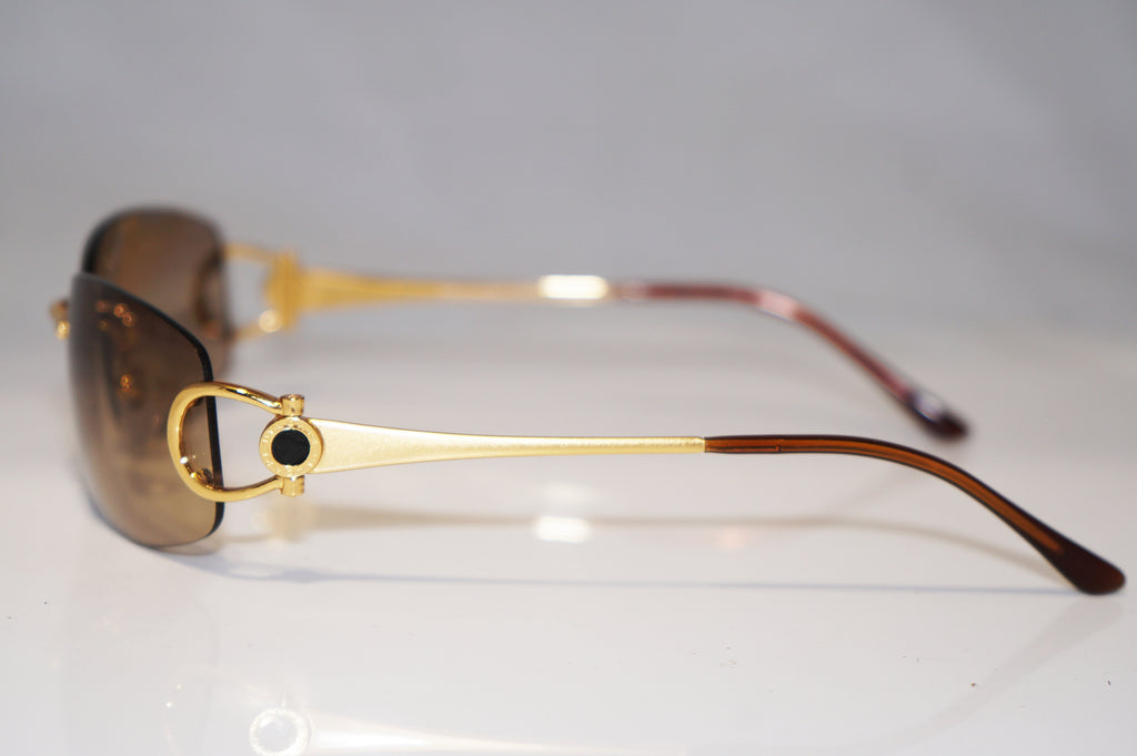 BVLGARI Vintage Womens Designer Sunglasses Gold Frameless 640 101/13 15992