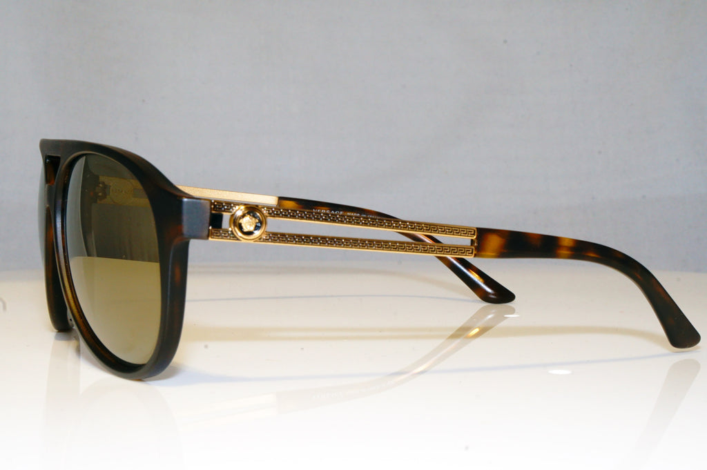 VERSACE Mens Mirror Designer Sunglasses Brown Aviator MOD 4312 5181/4T 17294