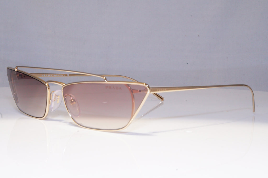 PRADA Womens Boxed Designer Sunglasses Gold NEW JOURNAL SPR 64U ZVN-400 20403