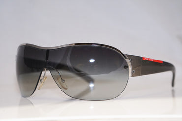 PRADA Mens Designer Sunglasses Grey Shield SPS 53G 1BC-5D1 14632