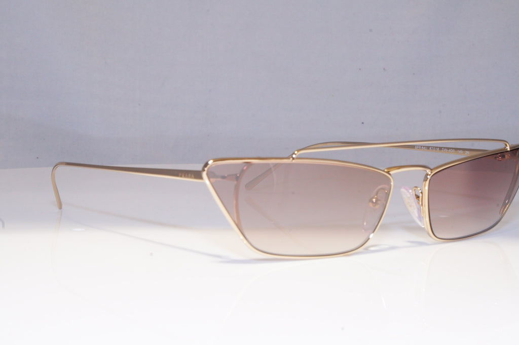 PRADA Womens Boxed Designer Sunglasses Gold NEW JOURNAL SPR 64U ZVN-400 20403