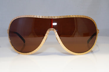 GIVENCHY Mens Womens Designer Sunglasses Gold Shield SGV 250 300 19472