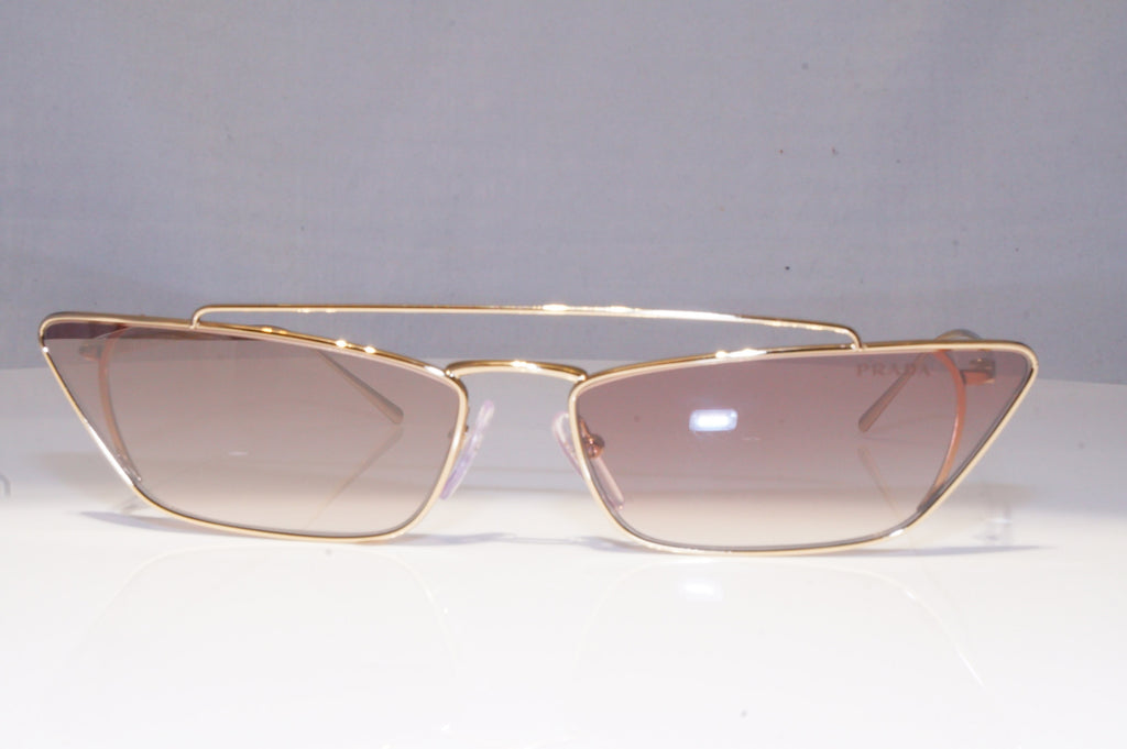 PRADA Womens Boxed Designer Sunglasses Gold NEW JOURNAL SPR 64U ZVN-400 20403