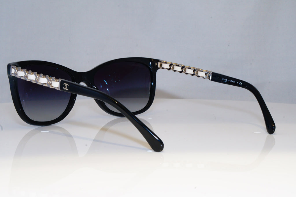 CHANEL Womens Boxed Designer Sunglasses Black LEATHER CHAIN 5260-Q 888/S6 19459