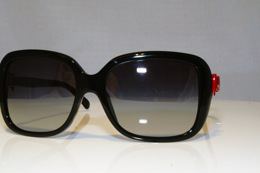 CHANEL Womens Boxed Designer Sunglasses Black Square Red Bow 5171 1231/8G 17285
