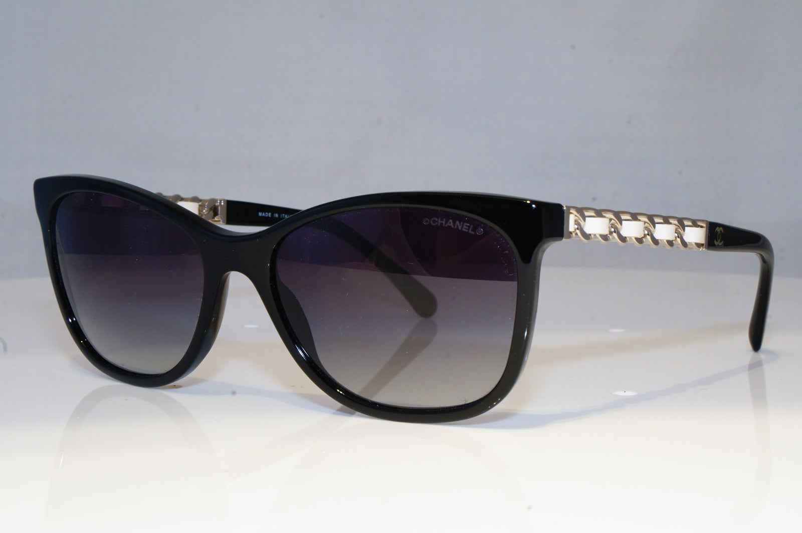 CHANEL Womens Boxed Designer Sunglasses Black LEATHER CHAIN 5260-Q 888 –  SunglassBlog