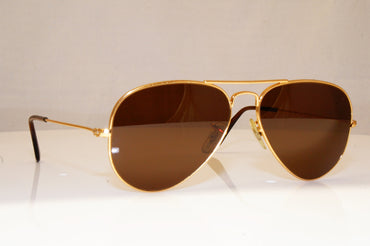 RAY-BAN Mens Designer Sunglasses Gold Aviator RB 3025 001/51 15549