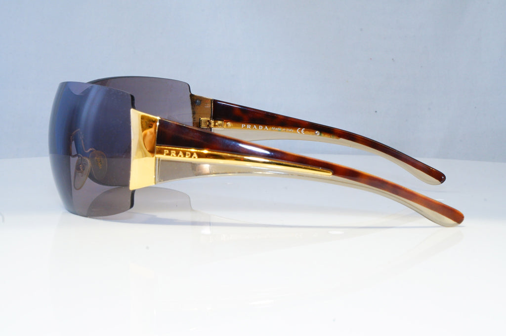 PRADA Mens Womens Boxed Designer Sunglasses Brown Shield SPR 54G 5AK-2Z1 19593