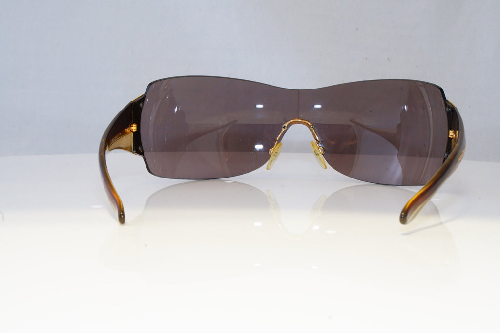 PRADA Mens Womens Boxed Designer Sunglasses Brown Shield SPR 54G 5AK-2Z1 19593