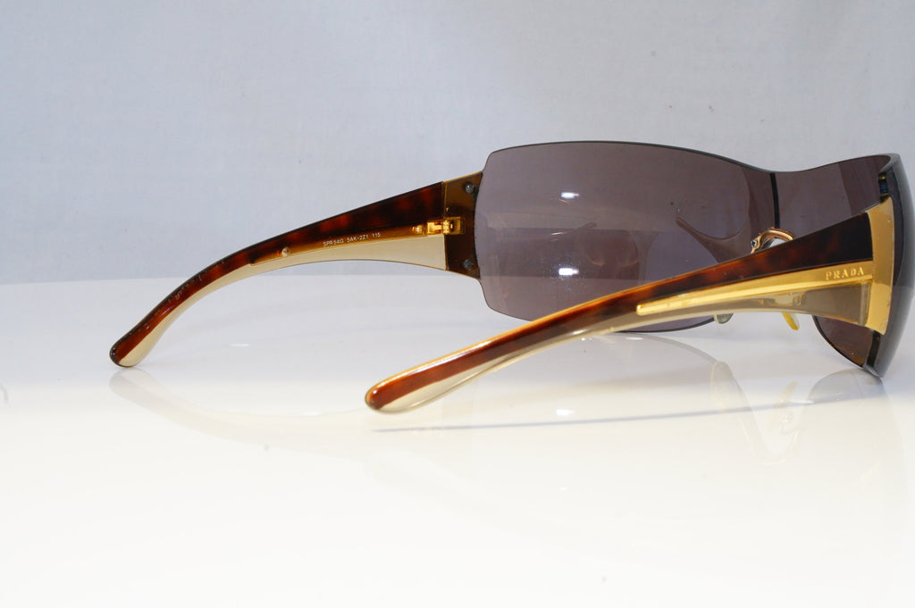 PRADA Mens Womens Boxed Designer Sunglasses Brown Shield SPR 54G 5AK-2Z1 19593
