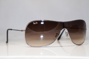 RAY-BAN Mens Designer Sunglasses Silver Shield RB 3211 004/13 15390