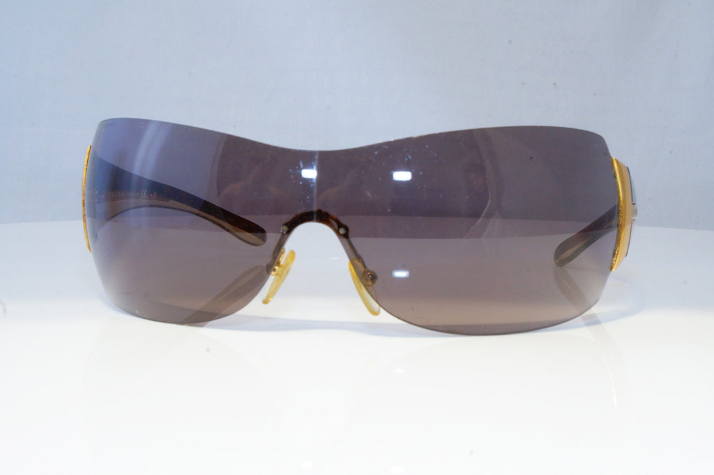 PRADA Mens Womens Boxed Designer Sunglasses Brown Shield SPR 54G 5AK-2Z1 19593