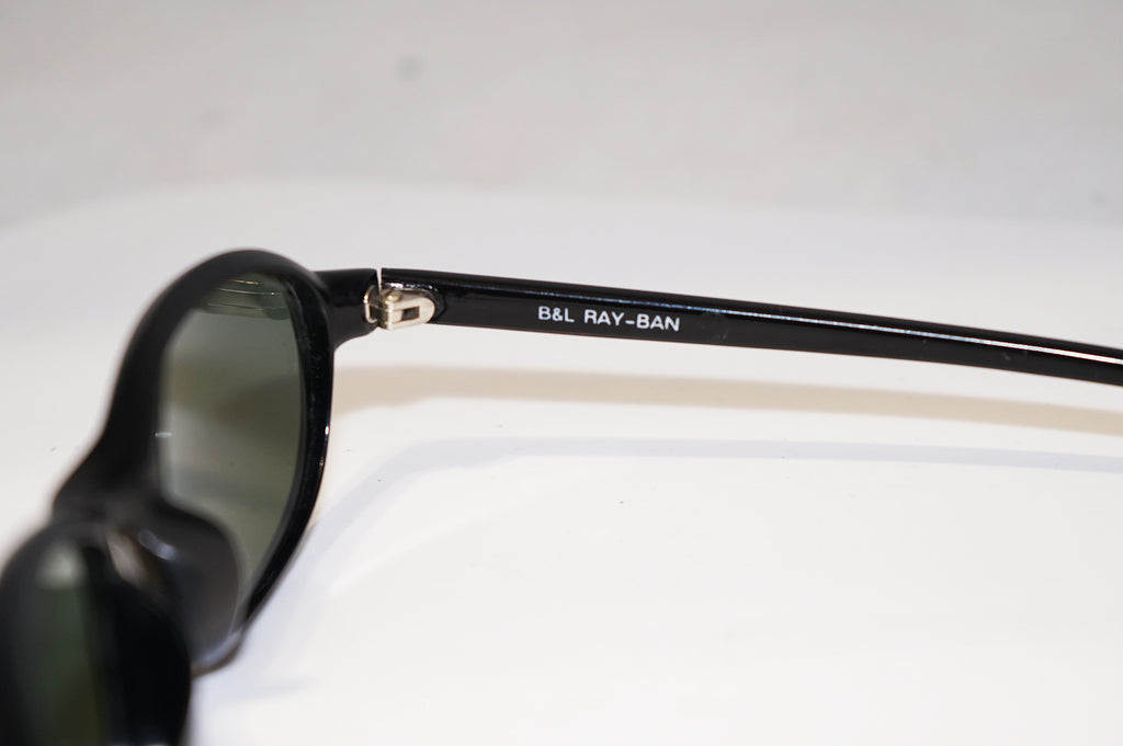 RAY-BAN 1990 Vintage Mens Designer Sunglasses Black Oval W2801 BLK 15364