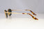RAY-BAN Mens Vintage 1990 Designer Sunglasses Gold Rectangle W2842 GLD 20663