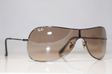 RAY-BAN Mens Designer Sunglasses Silver Shield RB 3211 004/13 15924