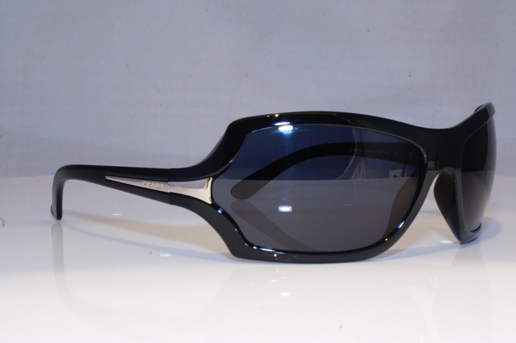 PRADA Womens Designer Sunglasses Black Wrap SPR 11G 1AB-1A1 19463