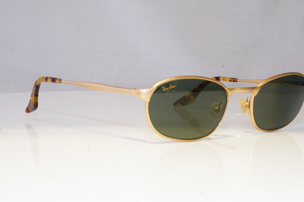 RAY-BAN Mens Vintage 1990 Designer Sunglasses Gold Rectangle W2842 GLD 20663