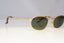 RAY-BAN Mens Vintage 1990 Designer Sunglasses Gold Rectangle W2842 GLD 20663