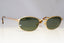 RAY-BAN Mens Vintage 1990 Designer Sunglasses Gold Rectangle W2842 GLD 20663