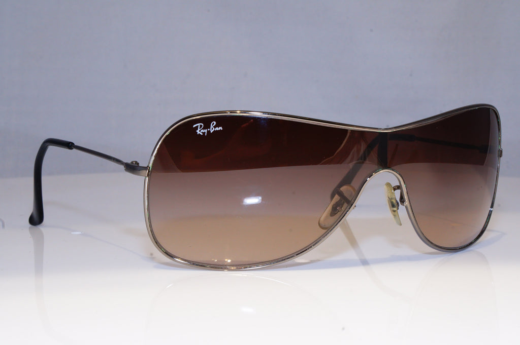 RAY-BAN Mens Designer Sunglasses Silver Shield RB 3211 004/13 19456