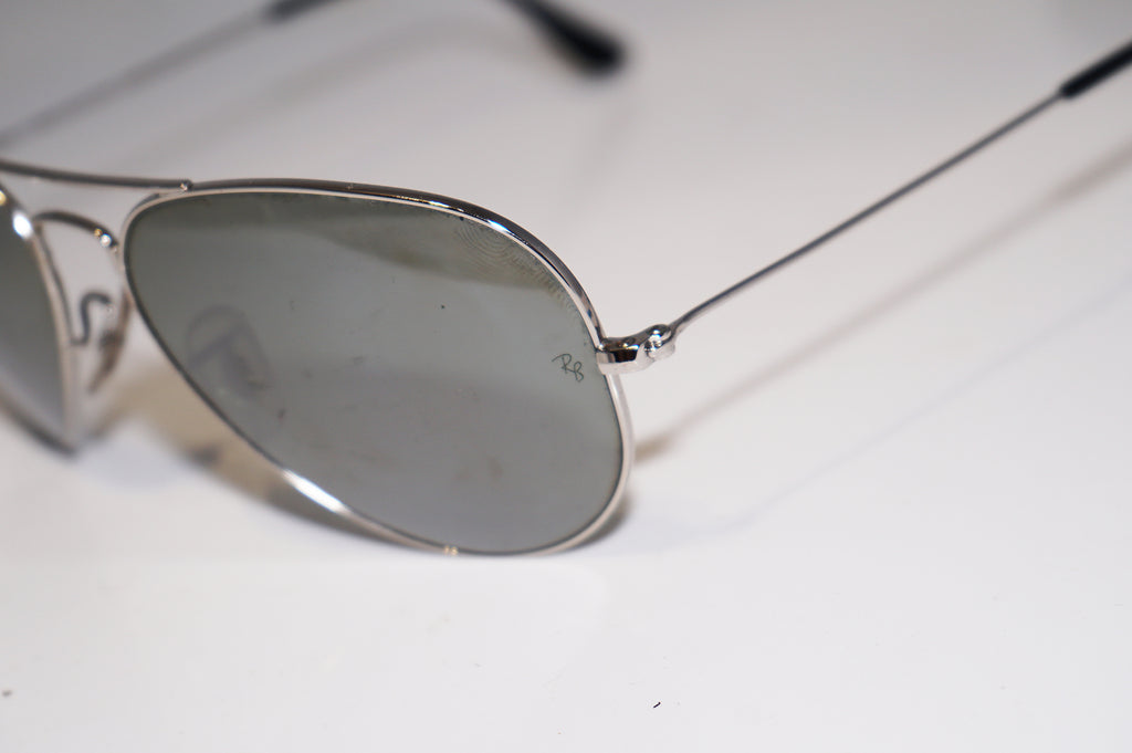 RAY-BAN Mens Designer Sunglasses Silver Aviator 58mm RB 3025 W3277 15530