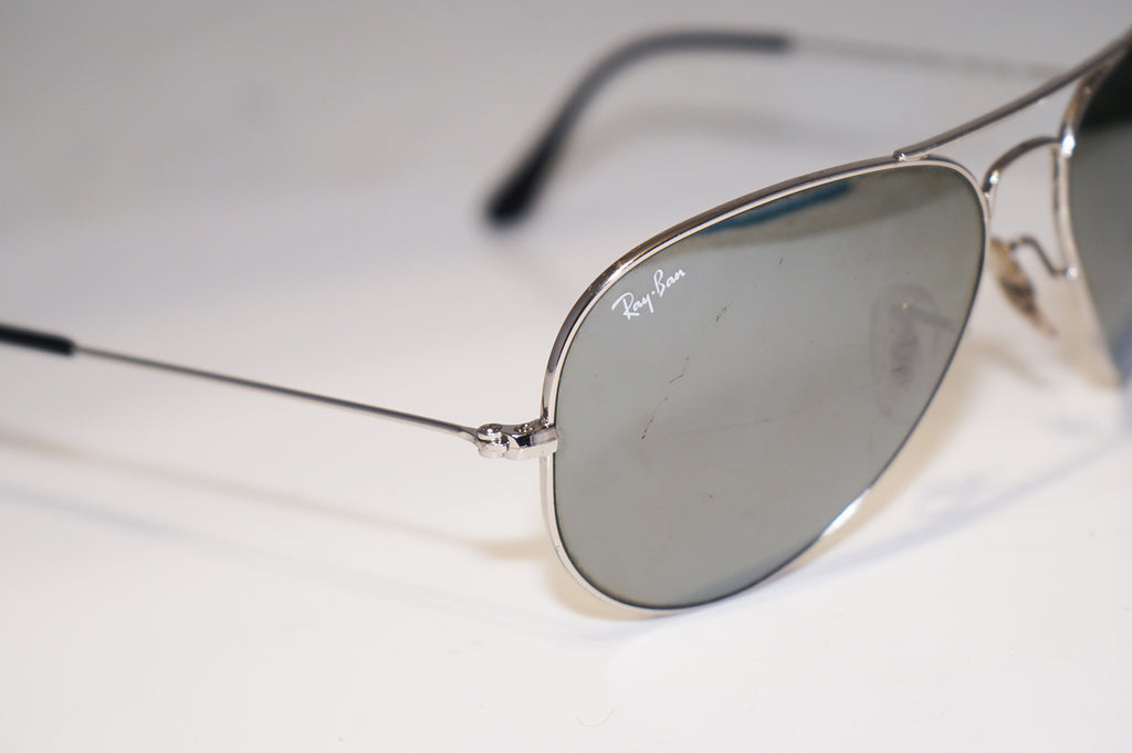 RAY-BAN Mens Designer Sunglasses Silver Aviator 58mm RB 3025 W3277 15530