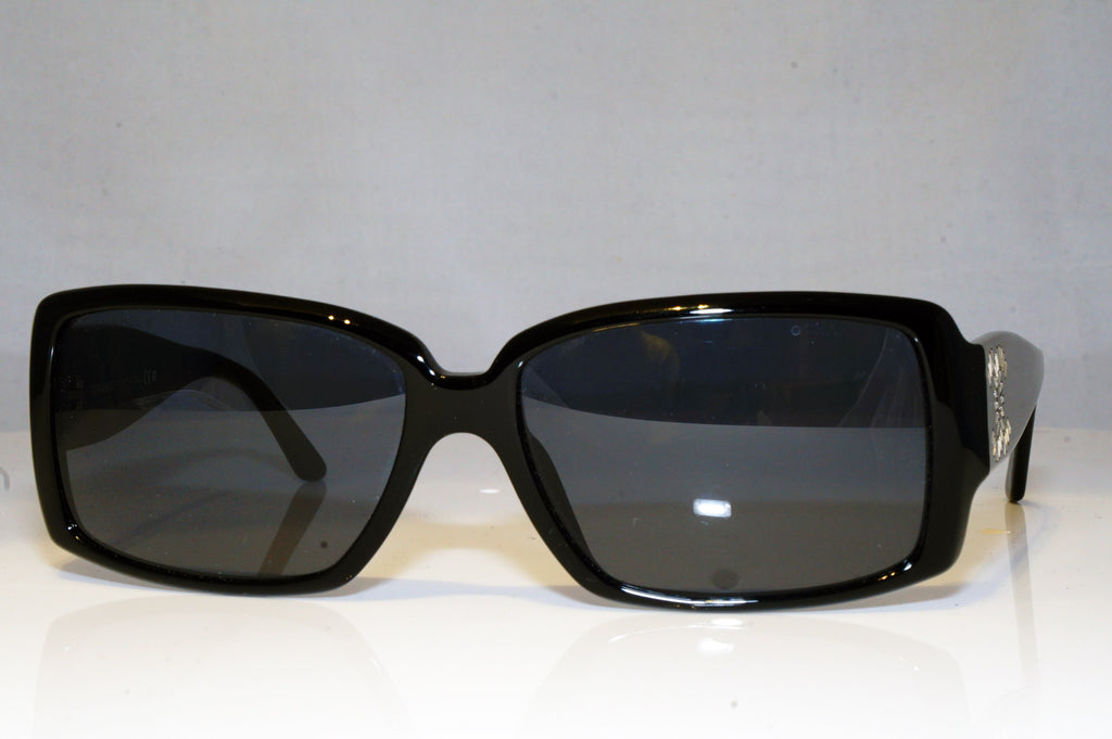 CHANEL Womens Diamante Designer Sunglasses Black Rectangle 5114 501/87 17287