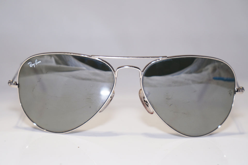 RAY-BAN Mens Designer Sunglasses Silver Aviator 58mm RB 3025 W3277 15530