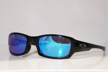 OAKLEY Vintage Mens Designer Mirror Flash Sunglasses Black Fives 3.0 1 2 14567