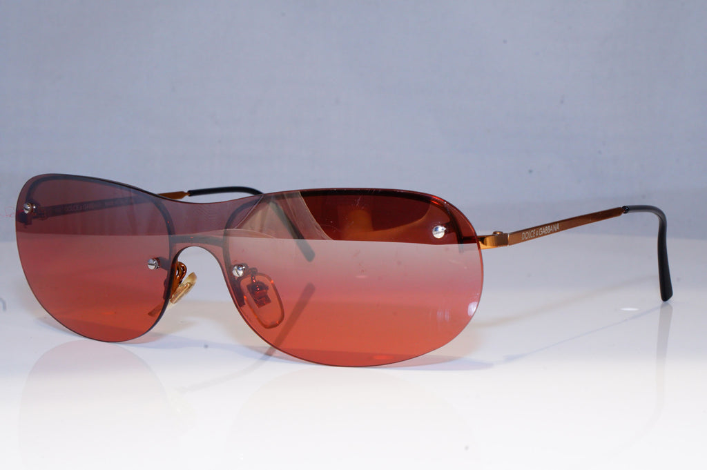DOLCE & GABBANA Mens Womens Designer Sunglasses Gold Shield DG 129S 233 19440