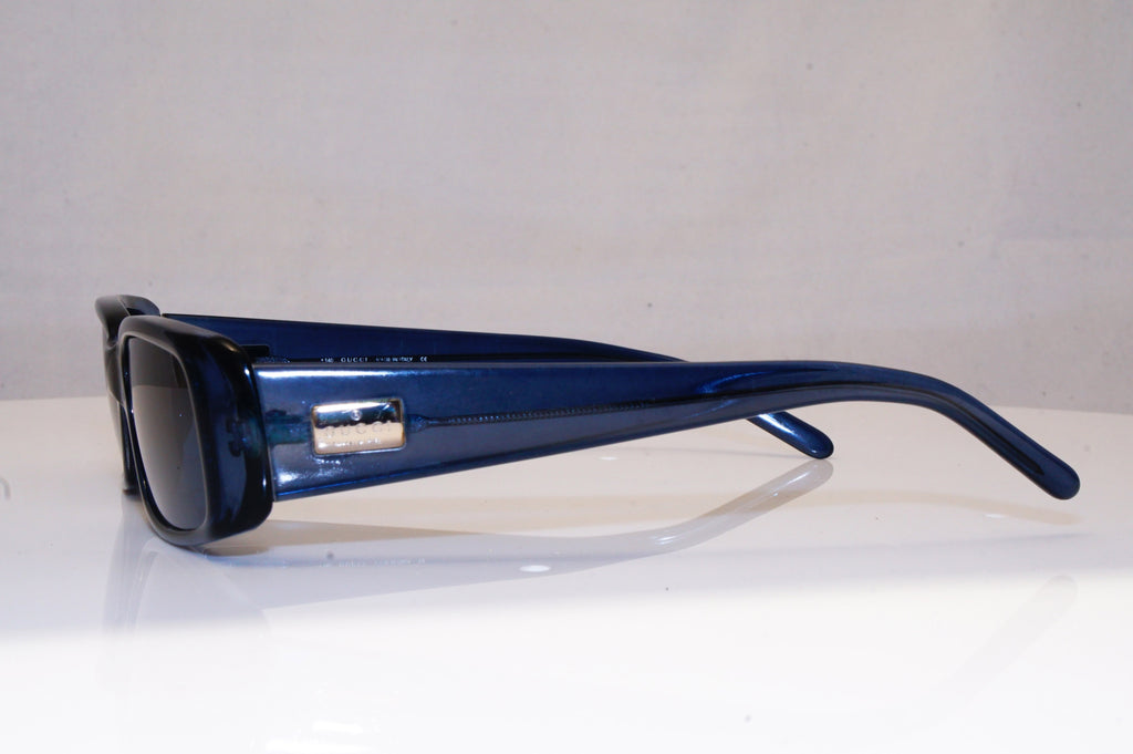 GUCCI Womens Vintage 1990 Designer Sunglasses Blue Rectangle GG 2450 K04 16759
