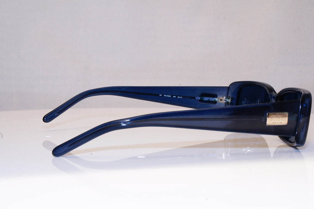 GUCCI Womens Vintage 1990 Designer Sunglasses Blue Rectangle GG 2450 K04 16759