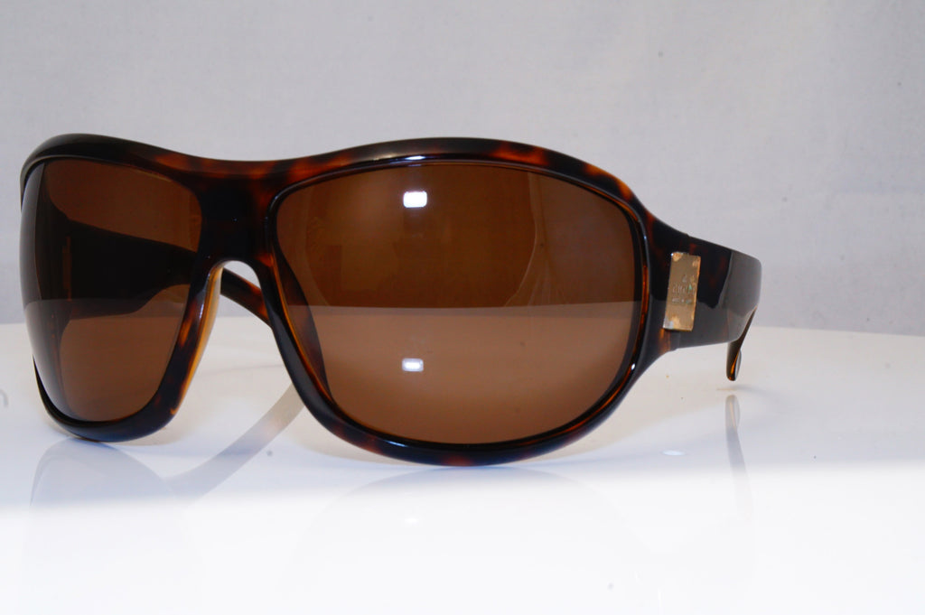 GUCCI Womens Designer Sunglasses Brown Wrap WORN LOGOS GG 2881 D28BN 17514