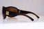 GUCCI Womens Designer Sunglasses Brown Wrap WORN LOGOS GG 2881 D28BN 17514