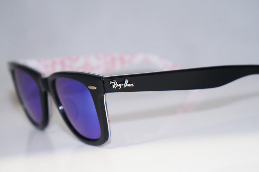 RAY-BAN Mens Unisex Designer Mirror Sunglasses Black Wayfarer RB 2140 1017 14590