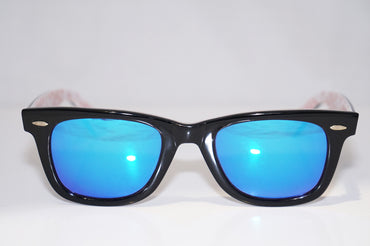 RAY-BAN Mens Unisex Designer Mirror Sunglasses Black Wayfarer RB 2140 1017 14590