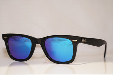 RAY-BAN Mens Unisex Designer Mirror Sunglasses Black Wayfarer RB 2140 1017 14590