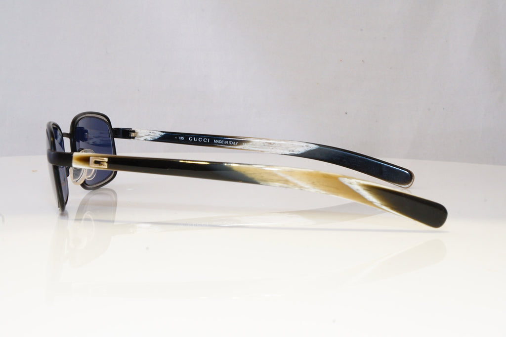 GUCCI Mens Womens Vintage Designer Sunglasses Black Rectangle GG 1615 5ZD 20645