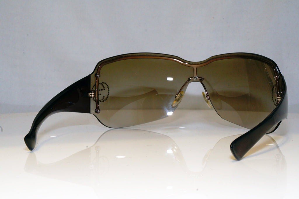 GUCCI Womens Diamante Designer Sunglasses Brown Shield GG 2671 H4SAY 17253