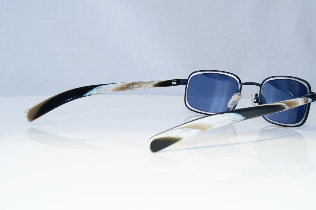 GUCCI Mens Womens Vintage Designer Sunglasses Black Rectangle GG 1615 5ZD 20645