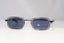 GUCCI Mens Womens Vintage Designer Sunglasses Black Rectangle GG 1615 5ZD 20645