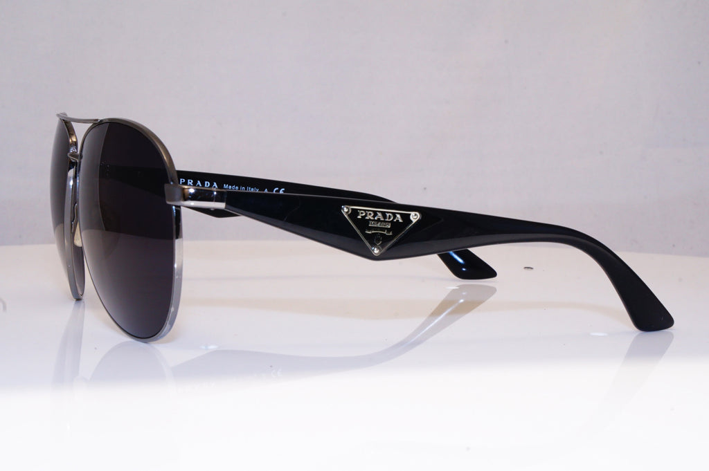 PRADA Mens Designer Sunglasses Black Aviator SPR 53Q 5AV-0A7 17163