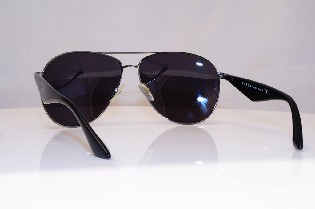 PRADA Mens Designer Sunglasses Black Aviator SPR 53Q 5AV-0A7 17163