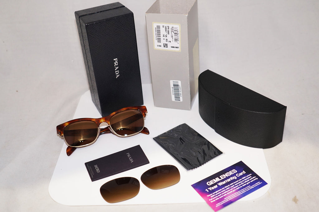 PRADA Boxed Mens Unisex Designer Sunglasses Brown Wayfarer SPR 11P 4BW-6S1 14656