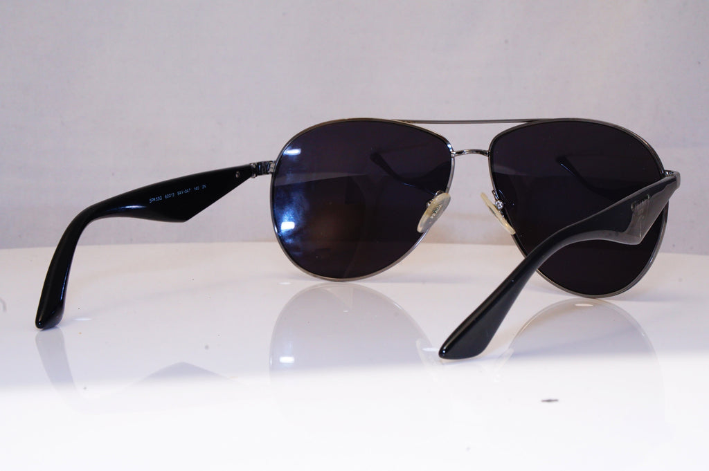 PRADA Mens Designer Sunglasses Black Aviator SPR 53Q 5AV-0A7 17163