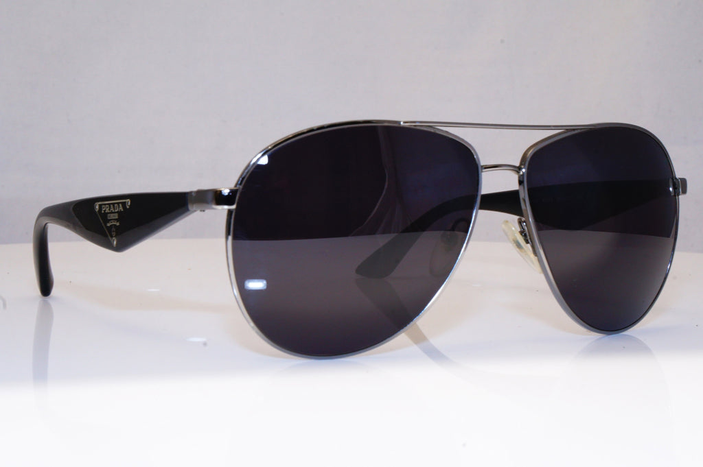 PRADA Mens Designer Sunglasses Black Aviator SPR 53Q 5AV-0A7 17163